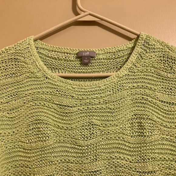 Pretty Key Lime Green J. Jill Sweater - Picture 2 of 6